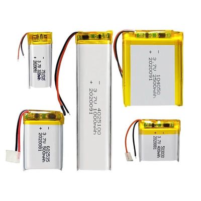 3.7V ли-полимерная батарея с защитой от перезарядки и защитой от короткого замыкания