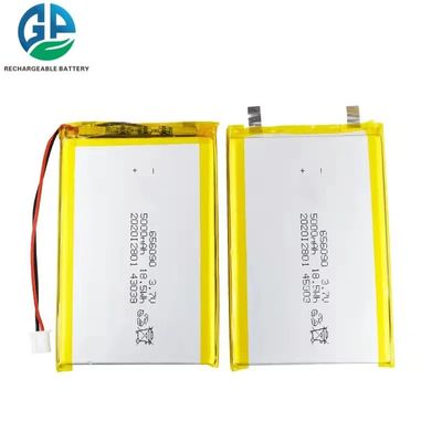 Высокая емкость 5000mAh 3,7V литий-полимерная батарея с 500-кратным циклом жизни для цифровых продуктов