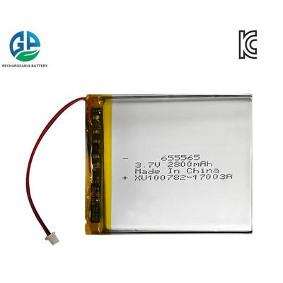 OEM 655565 3.7V 2800mAh литий-полимерный аккумулятор Lipo с сертификатами KC и IEC62133