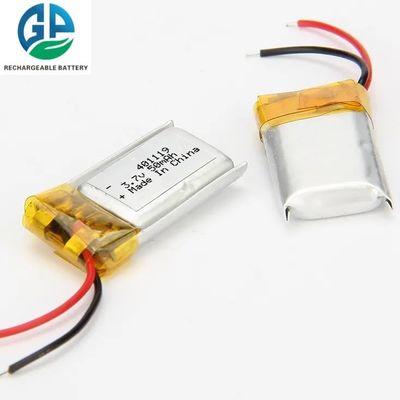 Аккумуляторная литий-ионная батарея 401119 3.7V 50mAh с 500 циклами зарядки/разрядки, литий-полимерный аккумулятор