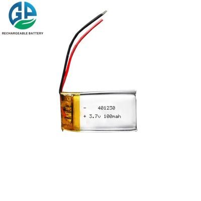 3.7V 100mAh Slim Lipo батарея с 500-кратным циклом жизни для косметических устройств