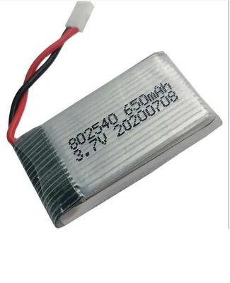 Заряжаемая батарея 802540 для беспилотника 3.7C 25C 650mAh Lipo Battery Pack KC IEC62133