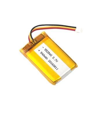 552540 Перезаряжаемая литий-полимерная батарея 3.7V 540mAh KC IEC62133 Утвержденный пакет липо-батарей