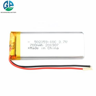 Беспилотные летательные аппараты 3.7 Ли-полимерная батарея 502359 700mah 10c Высокая скорость разряда