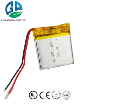 3.7V 270mAh Аккумуляторная литий-полимерная батарея с сертификатами KC и IEC62133