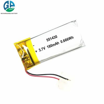 3.7V 180mAh перезаряжаемая липополимерная батарея Липо батарея для потребительской электроники