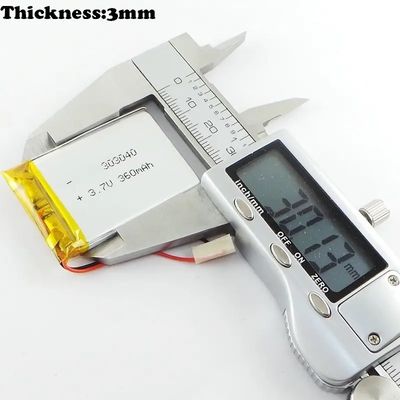 3.7V 300mAh литий полимерный аккумулятор с 500-кратным циклом жизни для косметических устройств