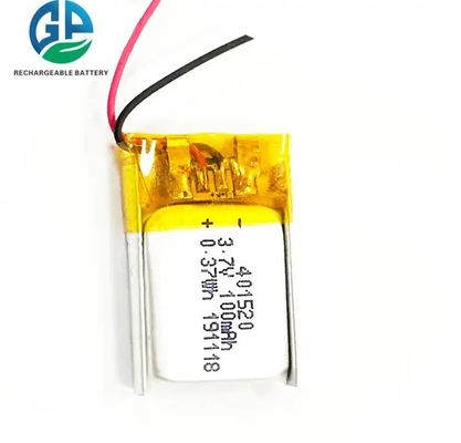 KC одобрил 401520 3.7V 100mAh перезаряжаемый литий-ионный ли-полимерный аккумулятор с Pcb и Jst Ph2.0 соединителем