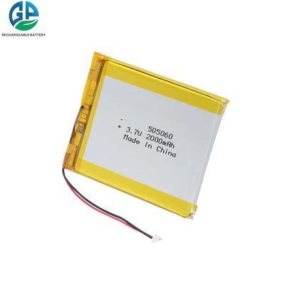 kC,UN38.3 Литий полимер высокой мощности 3.7V 7.4Wh 2000mAh Липо аккумулятор 505060 с аккумуляторным пакетом ПКБ Ли полимер