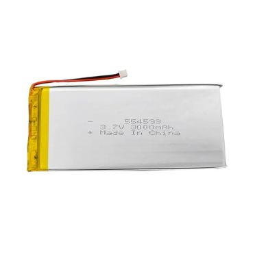 Литий-полимерная батарея с высоким разрядом 3.7v 554499 3000mah плоская перезаряжаемая липо батарея