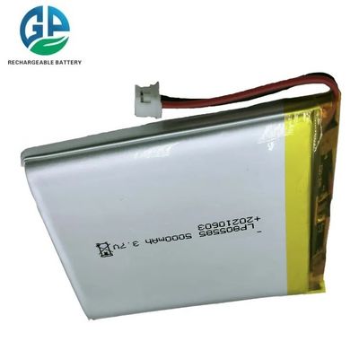 Высокая емкость 5000mAh 3,7V литий-полимерная батарея с 500 циклами для цифровых продуктов