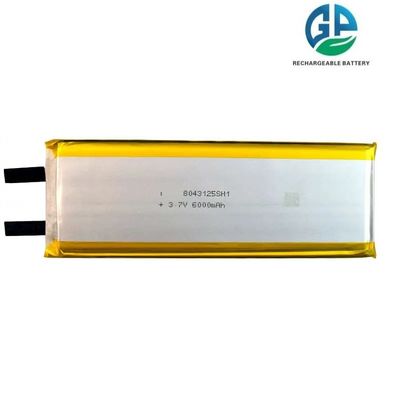 Высокая емкость 3.7В 22.2wh 6000mah Литий полимерный аккумулятор 8043125 перезаряжаемая высокоэнергетическая плотность липо аккумулятор