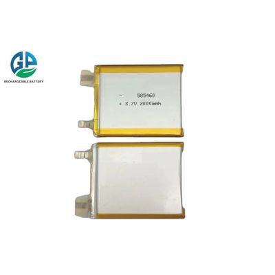 Аккумулятор с высоким уровнем разряда 30C Max60C перезаряжаемый 585460 2000mAh 3,7V Ли-полимерная батарея для устройств слежения