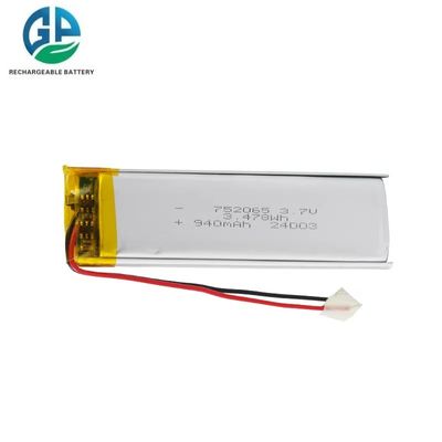 Аккумуляторная батарея LiPo 3,7 В 940 мАч, одобренная KC IEC62133, литий-полимерная батарея