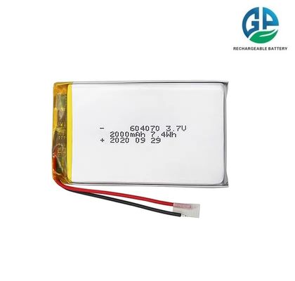 Аккумулятор с высоким уровнем разряда 30C Max60C перезаряжаемый 604070 2000mAh 3.7V Ли-полимерная батарея для заказа машины