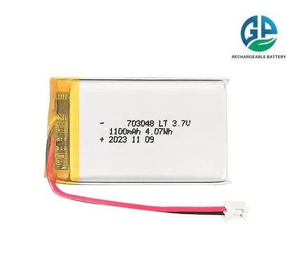 KC IEC62133 Одобрить 3.7V 1100mAh 703048 Низкотемпературная липоаккумуляторная батарея перезаряжаемая батарея пакет липолимерная батарея