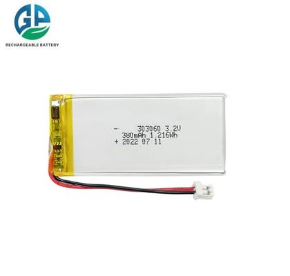 Высокая емкость 303060 380mAh 3.2V LiFePo4 Батарея Производство Батарея LiFePO4
