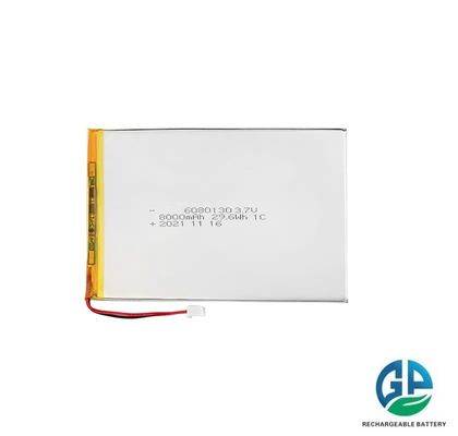 6080130 3.7V 8000mAh перезаряжаемая литий-полимерная батарея LiPo