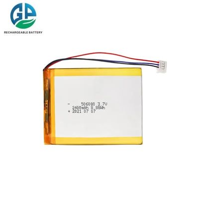 3.7V 2400mAh литий-полимерный аккумуляторный блок с 500 циклами зарядки для косметических устройств и мобильных источников питания