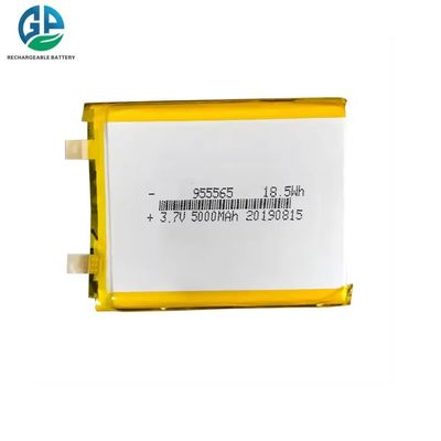 Высокая емкость Высокое время цикла Липо аккумулятор 3.7v Перезаряжаемые аккумуляторы 955565 3.7v 5000 Mah аккумулятор 18.5wh Перезаряжаемые литийные аккумуляторы