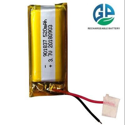KC одобрен 3.7V 520mAh Ли-полимерная батарея перезаряжаемая литий-полимерная батарея