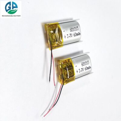 3.7V 60mAh KC одобренная литий-полимерная батарея 601015 перезаряжаемая LiPo батарея для косметических устройств