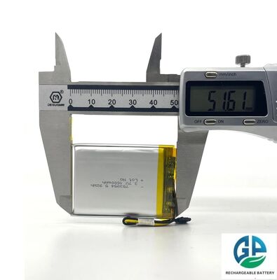 IEC62133 KC Approved 3.7V 1600mAh Lithium Polymer Battery Pack Slim Li-polymer Battery for GPS POS Medical Device