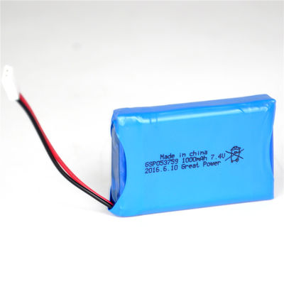 Полимер лития v 1000mah батареи 7,4 Lipo 503759 блоков батарей