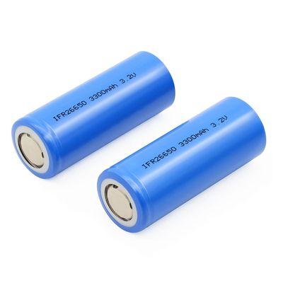 Цилиндрическая клетка батареи фосфорнокислого железа 26650 3.2V 3300mAh LiFePO4 лития