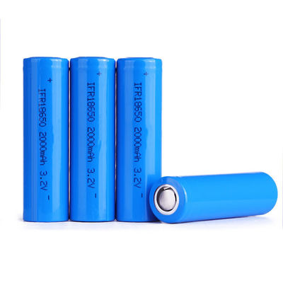Клетка батареи UN38.3 LFP 18650 3.2V 1800mAh 2000mAh LiFePO4