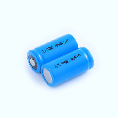 ICR16340 Литий-ионная батарея 3.7V 700mAh с 500 циклами для фонариков и зубных щетк