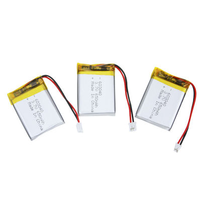 Блок батарей 603040 полимера лития IEC62133 UN38.3 3,7 вольта 650mAh