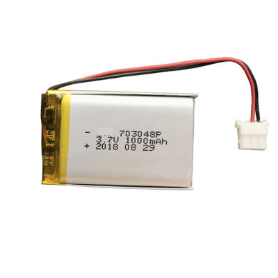 Блок батарей полимера лития иона 3,7 v Lipo 1000mah 703048 Li