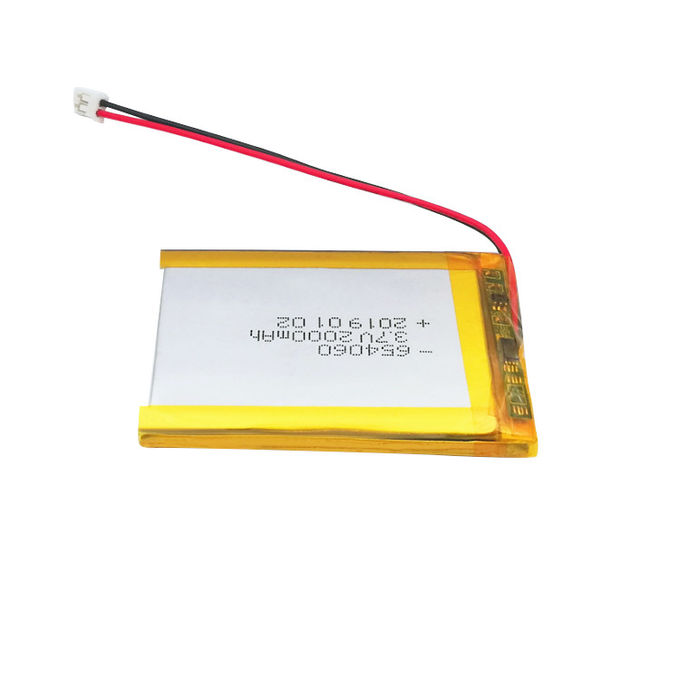 Блок батарей полимера UN38.3 3,7 v 2000mAh Lipo 654060 Li 1